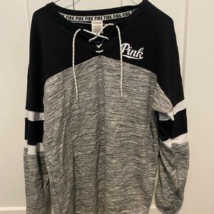 Pink crew neck sweatshirt